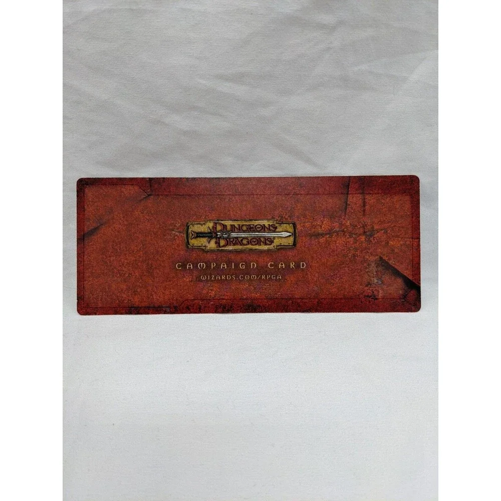 Lot Of (2) Dungeons And Dragons Campaign Cards Living Greyhawk Set 3 Cards 3-4